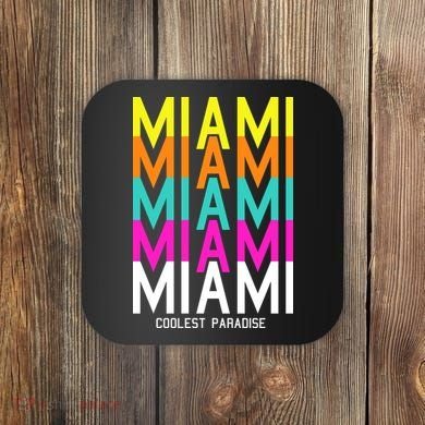 Miami Retro Repeat Coaster