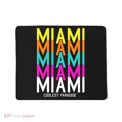 Miami Retro Repeat Mousepad
