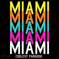 Miami Retro Repeat Mousepad thumb 1