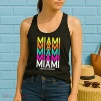 Miami Retro Repeat Women's Tank Top thumb 2