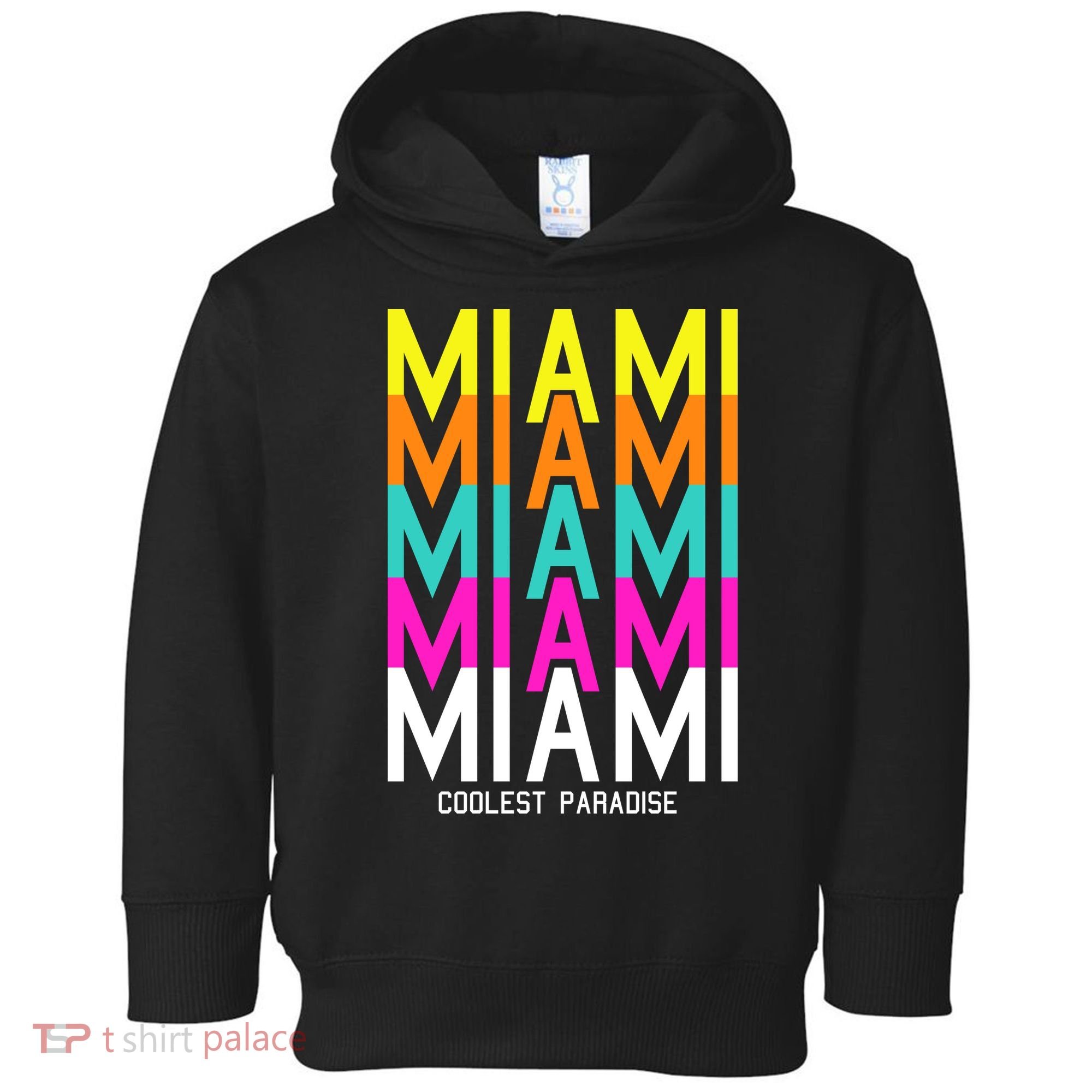 Miami Retro Repeat Toddler Hoodie