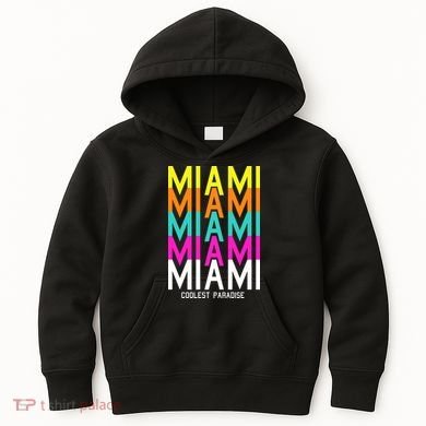Miami Retro Repeat Kids Hoodie