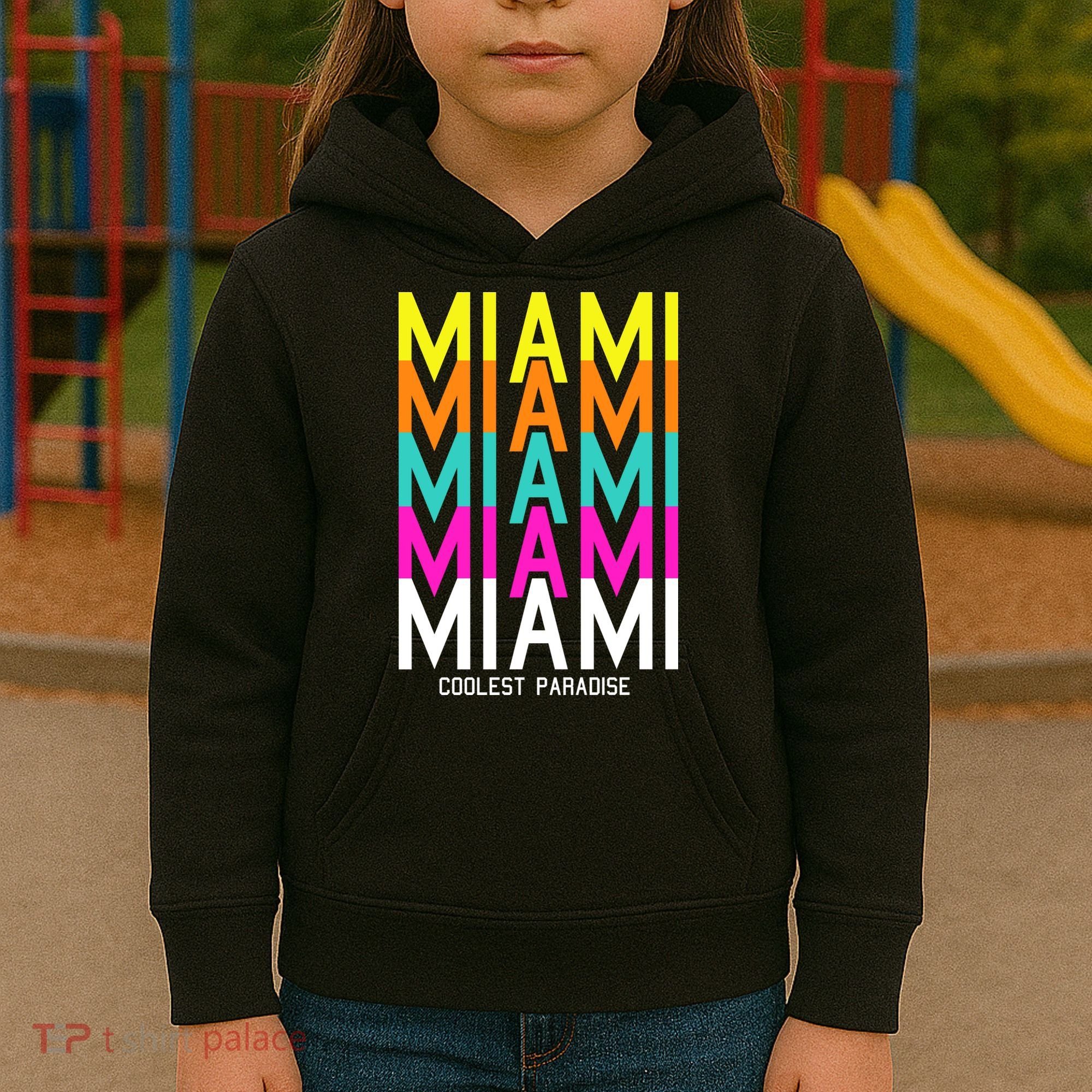 Miami Retro Repeat Kids Hoodie