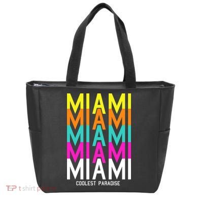 Miami Retro Repeat Tote Bag