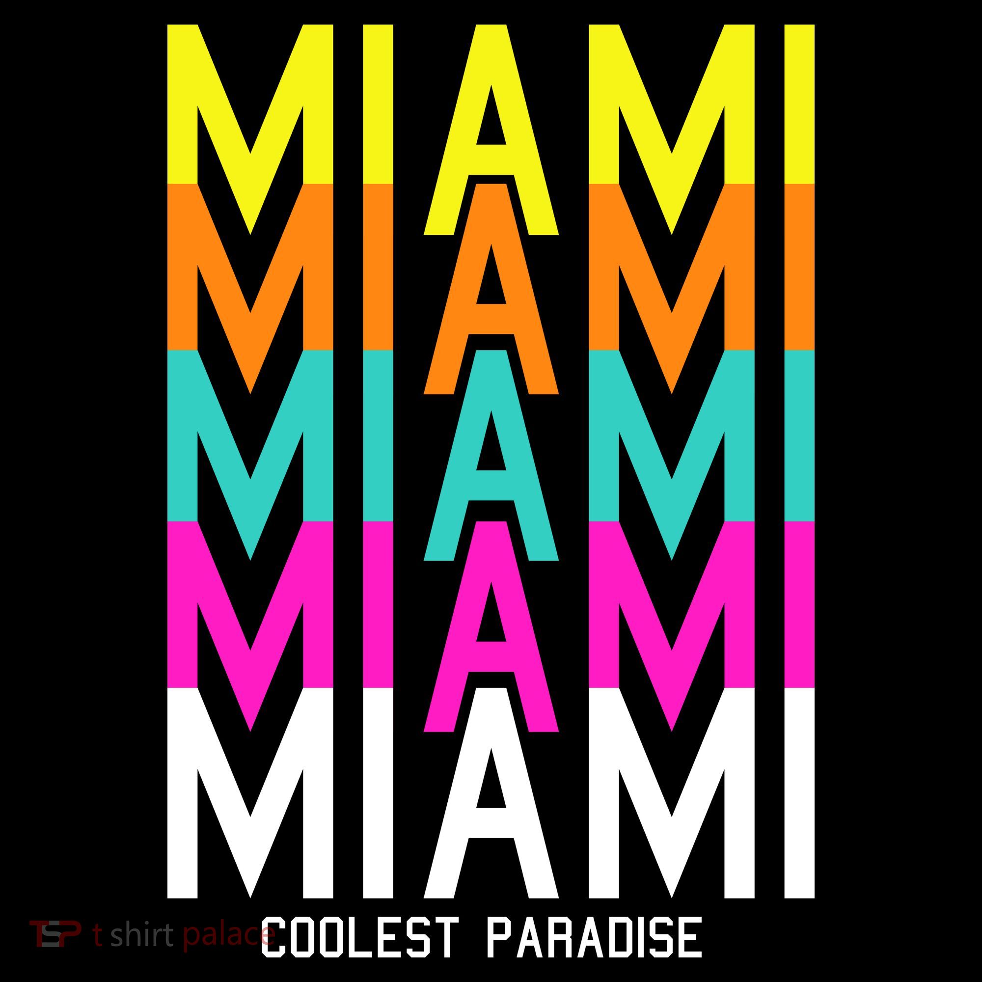 Miami Retro Repeat Tote Bag