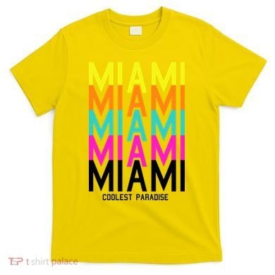 Miami Retro Repeat T-Shirt