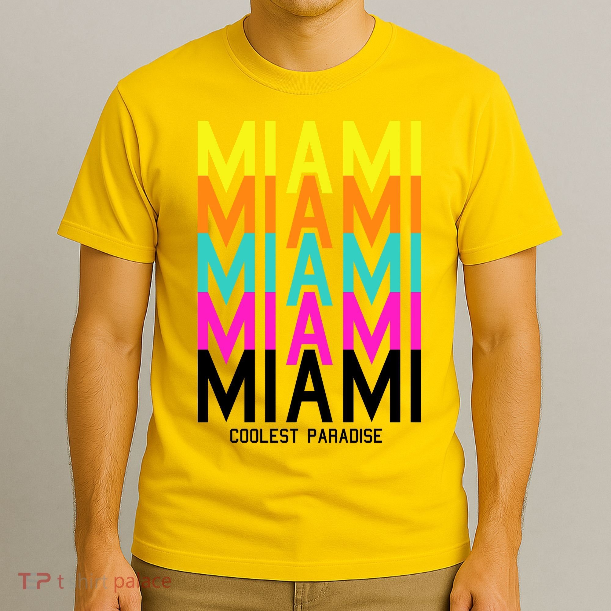 Miami Retro Repeat T-Shirt