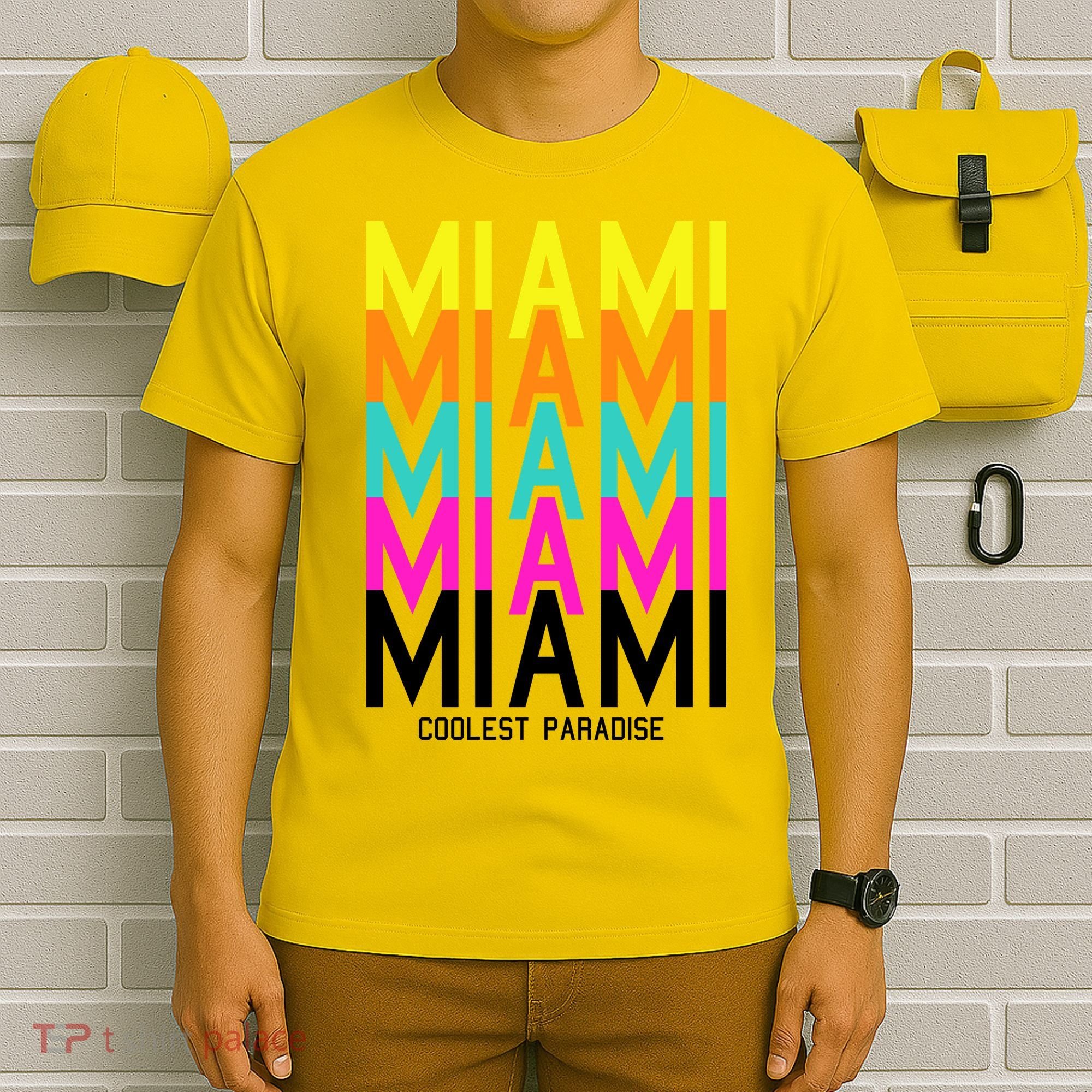 Miami Retro Repeat T-Shirt