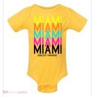 Miami Retro Repeat Baby Bodysuit thumb 0