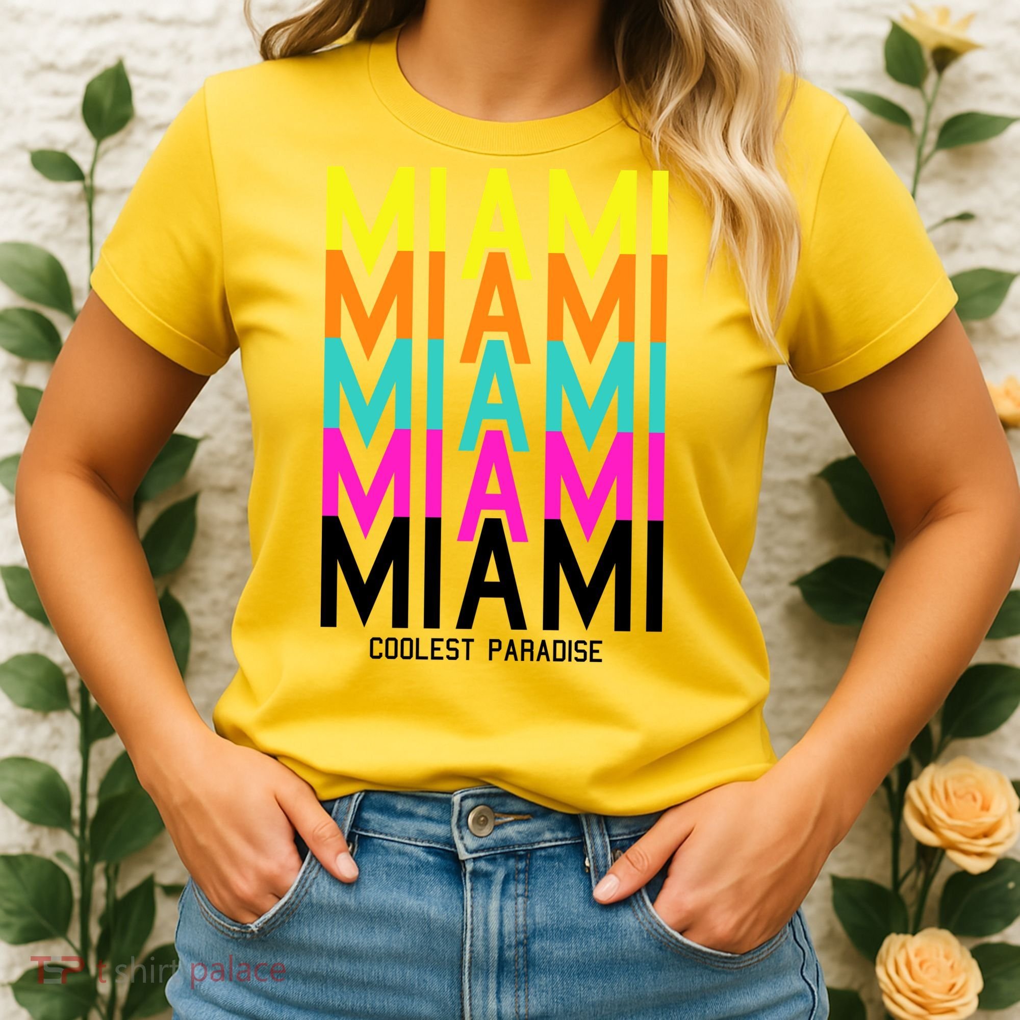 Miami Retro Repeat Women's T-Shirt