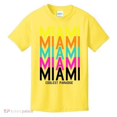 Miami Retro Repeat Kids T-Shirt