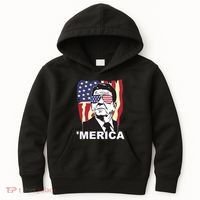 Merica Ronald Reagan Funny Usa Stars And Strips Proud American Kids Hoodie thumb 0