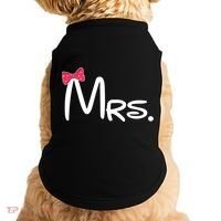 Mrs. Bow Tie Cute Matching Couples Doggie Tank thumb 0