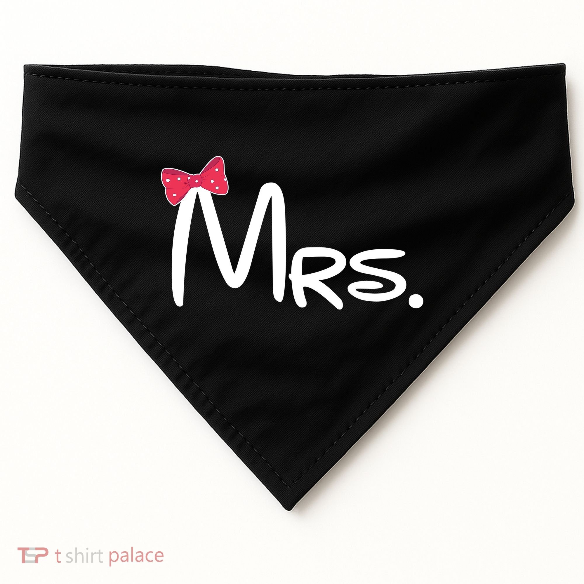 Mrs. Bow Tie Cute Matching Couples USA-Made Doggie Bandana