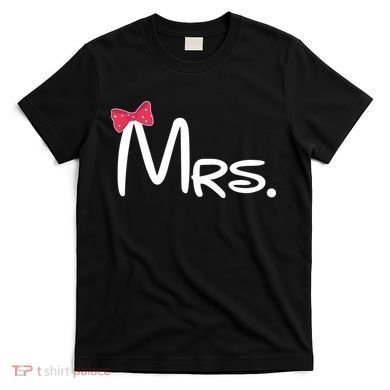 Mrs. Bow Tie Cute Matching Couples T-Shirt