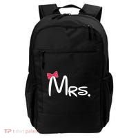 Mrs. Bow Tie Cute Matching Couples Backpack thumb 0