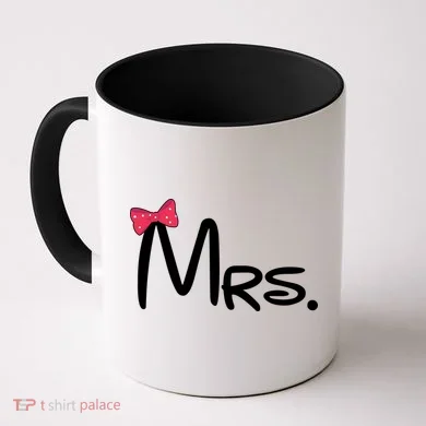 Mrs. Bow Tie Cute Matching Couples Coffee Mug