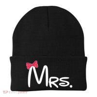 Mrs. Bow Tie Cute Matching Couples Beanie thumb 0