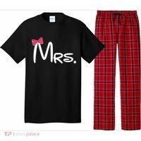 Mrs. Bow Tie Cute Matching Couples Pajama Set thumb 0