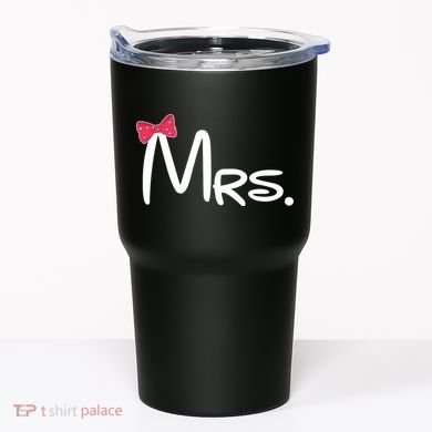 Mrs. Bow Tie Cute Matching Couples Tumbler
