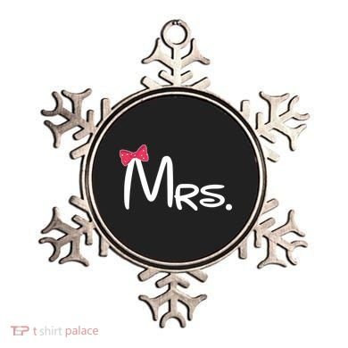 Mrs. Bow Tie Cute Matching Couples Ornament