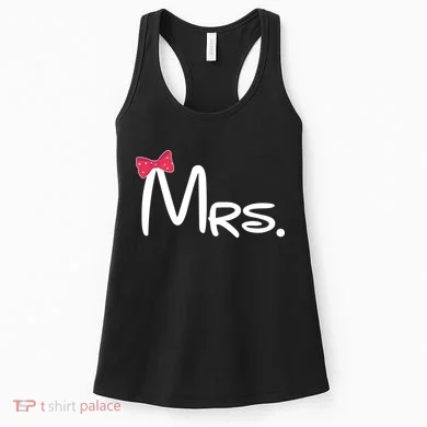 Mrs. Bow Tie Cute Matching Couples Women's Tank Top
