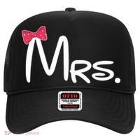 Mrs. Bow Tie Cute Matching Couples Hat thumb 0