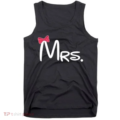 Mrs. Bow Tie Cute Matching Couples Tank Top