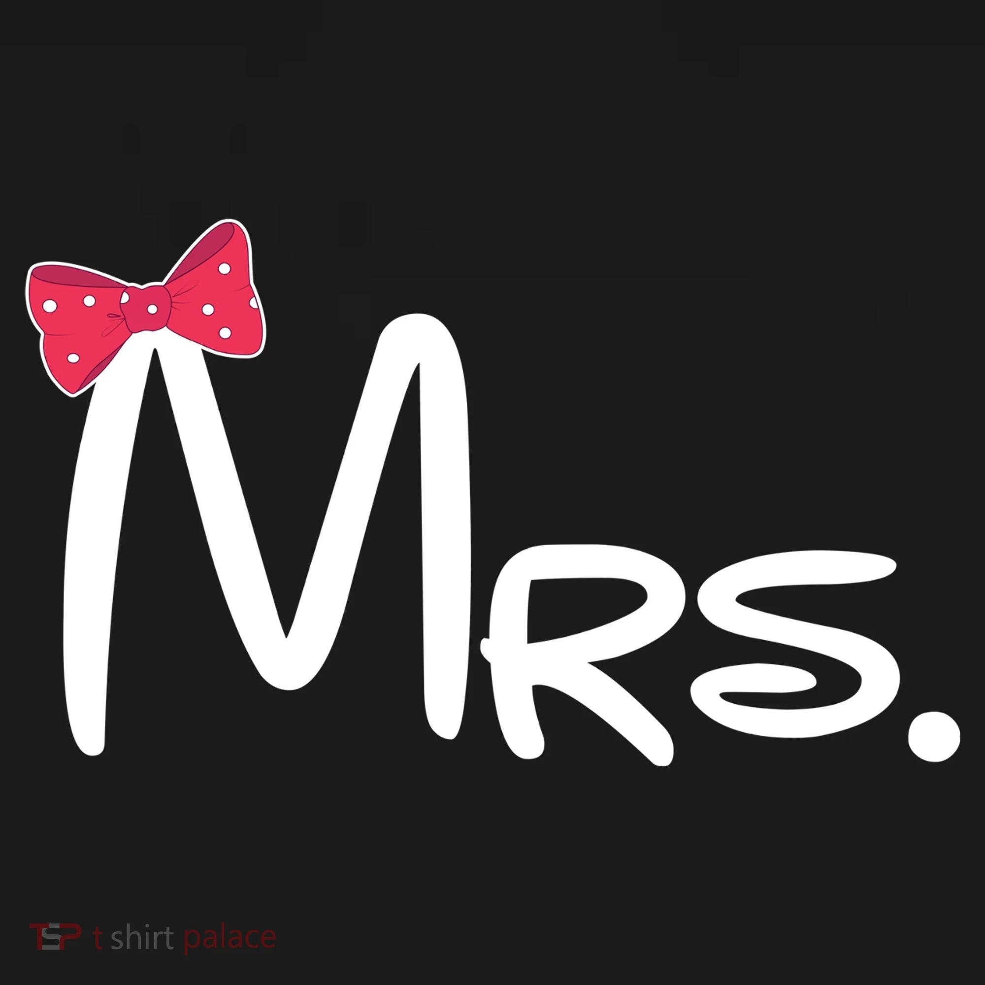 Mrs. Bow Tie Cute Matching Couples Kids Hoodie