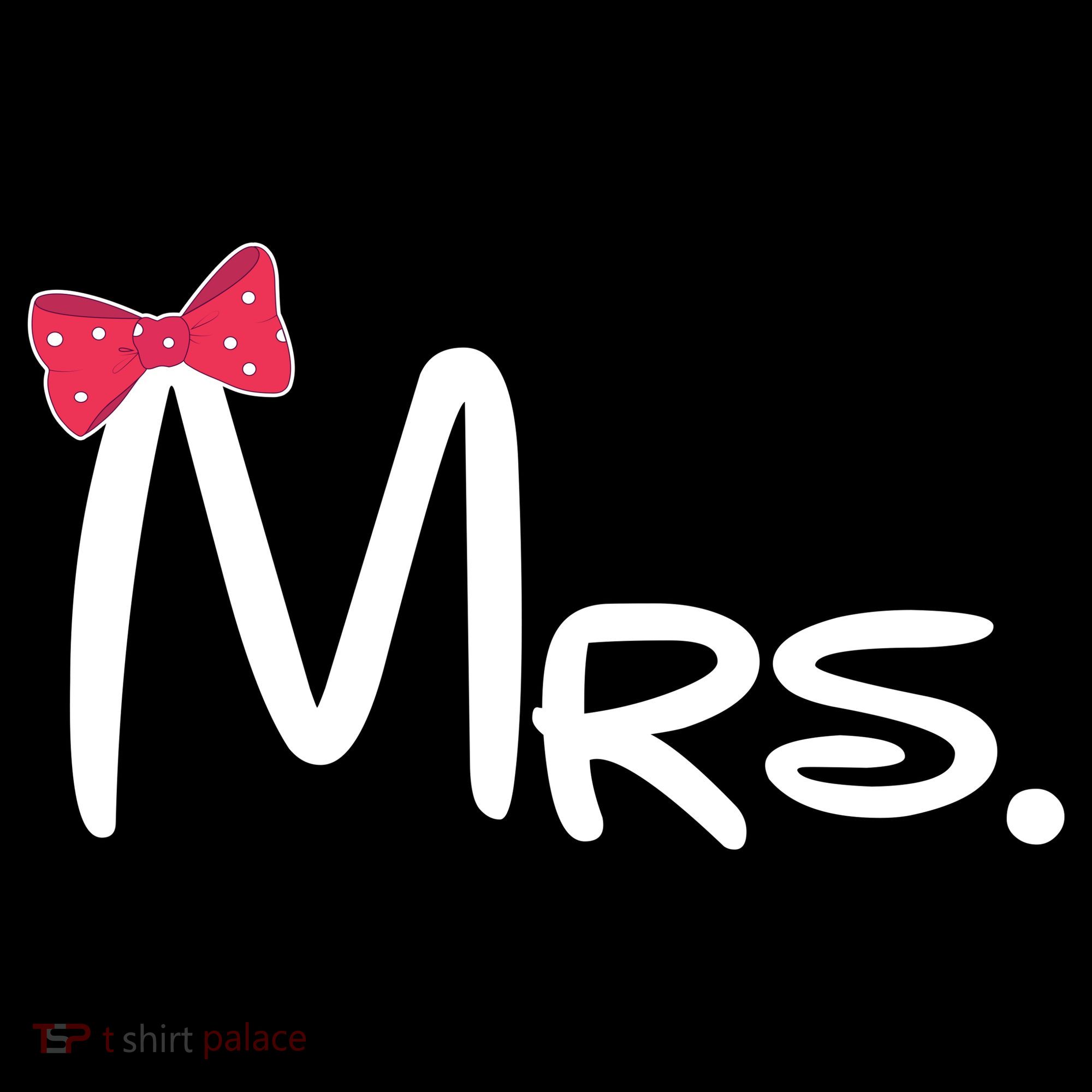 Mrs. Bow Tie Cute Matching Couples Kids Long Sleeve Shirt