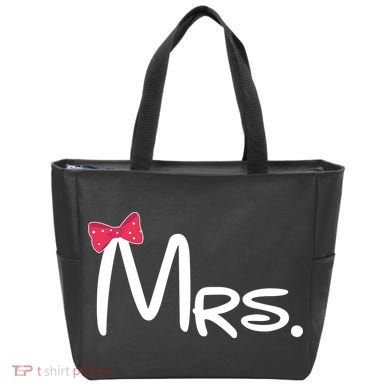 Mrs. Bow Tie Cute Matching Couples Tote Bag