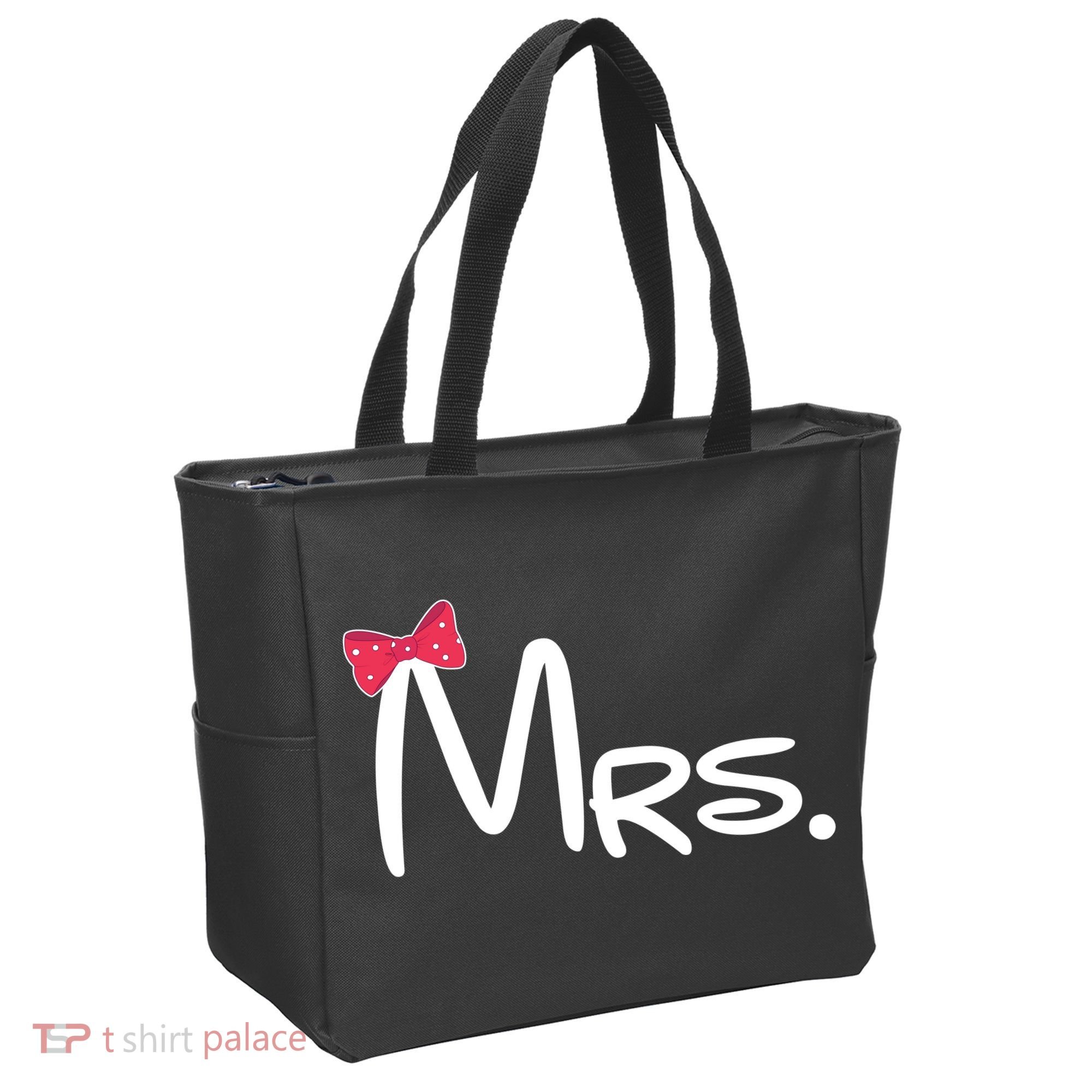 Mrs. Bow Tie Cute Matching Couples Tote Bag