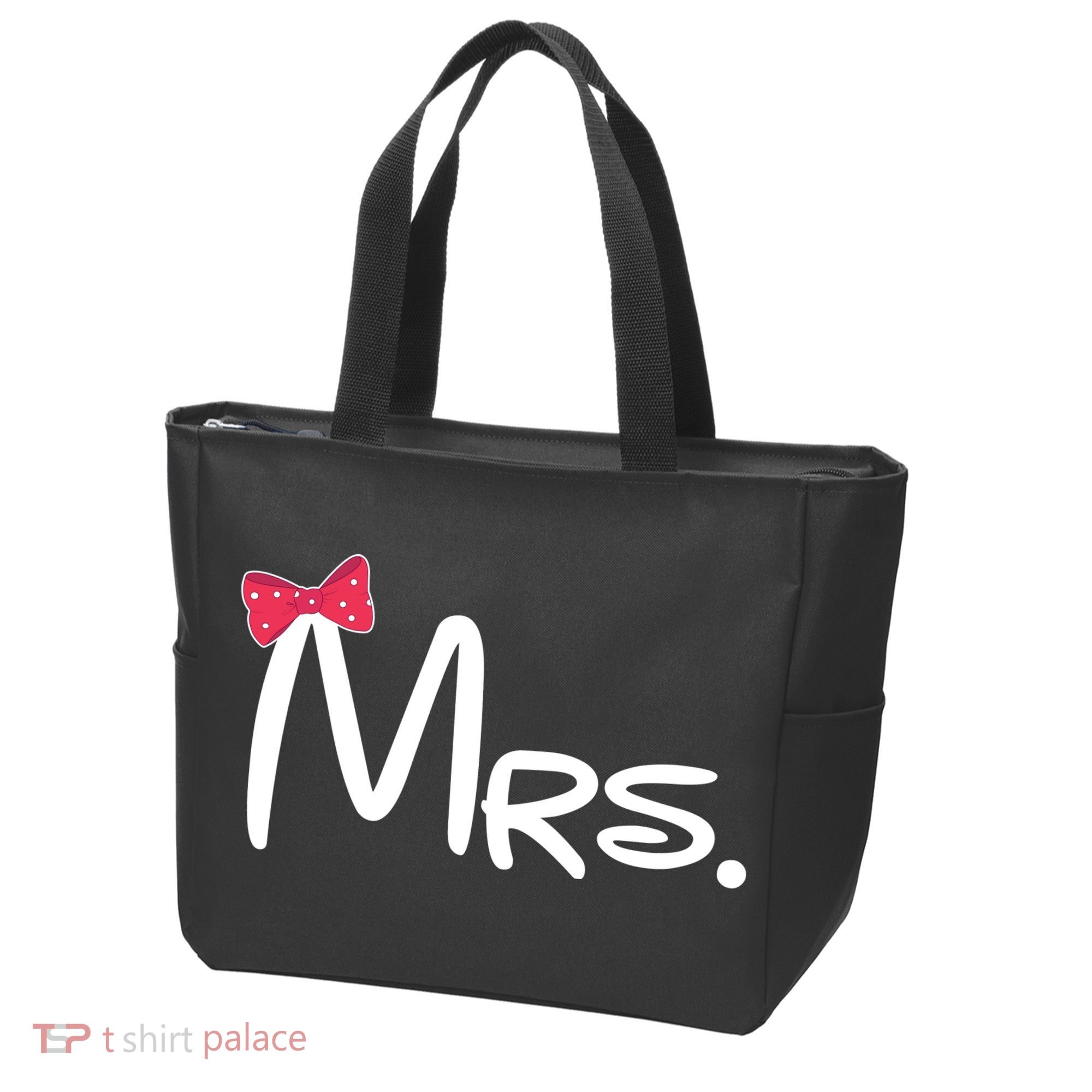 Mrs. Bow Tie Cute Matching Couples Tote Bag