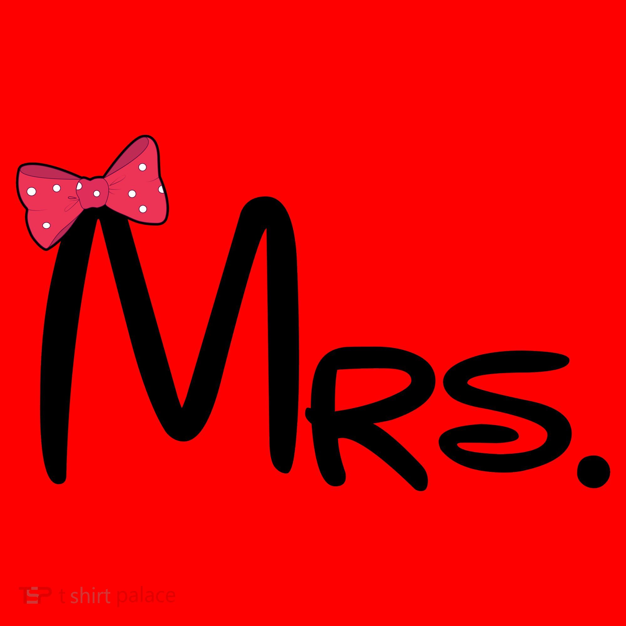Mrs. Bow Tie Cute Matching Couples Santa Hat