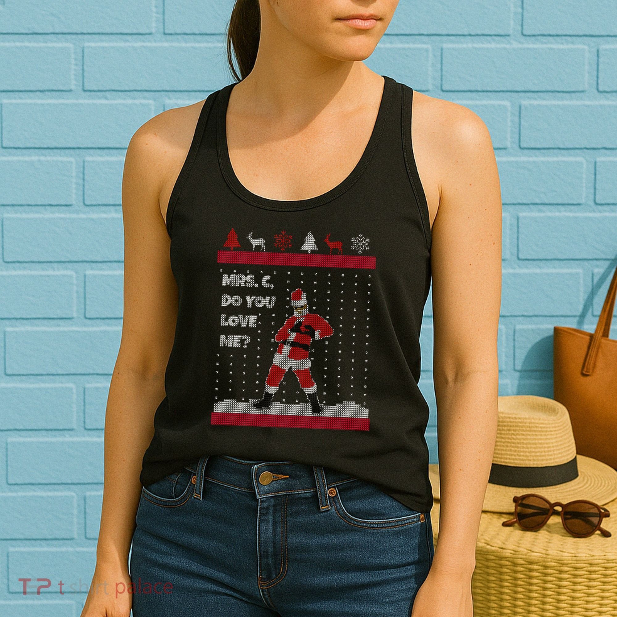 Mrs. C Do You Love Me Ugly Christmas Sweater Women's Tank Top