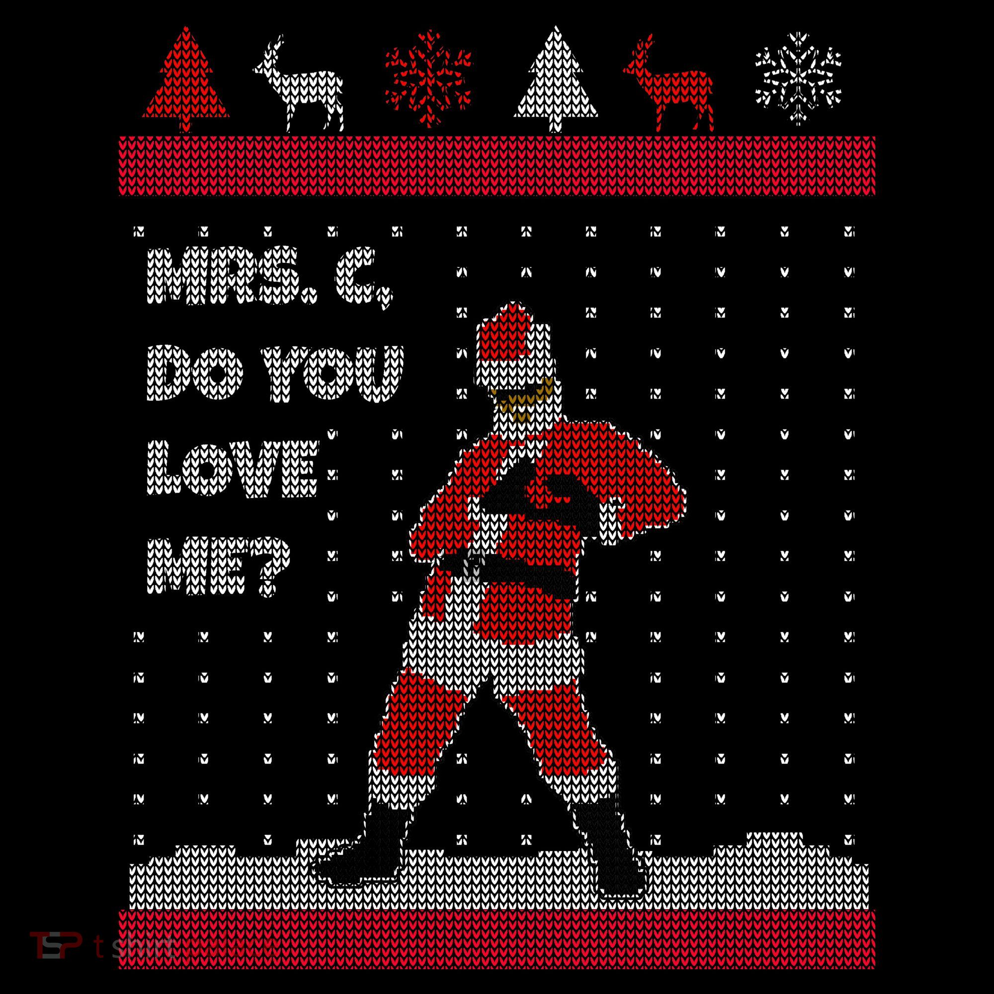 Mrs. C Do You Love Me Ugly Christmas Sweater Women's Tank Top