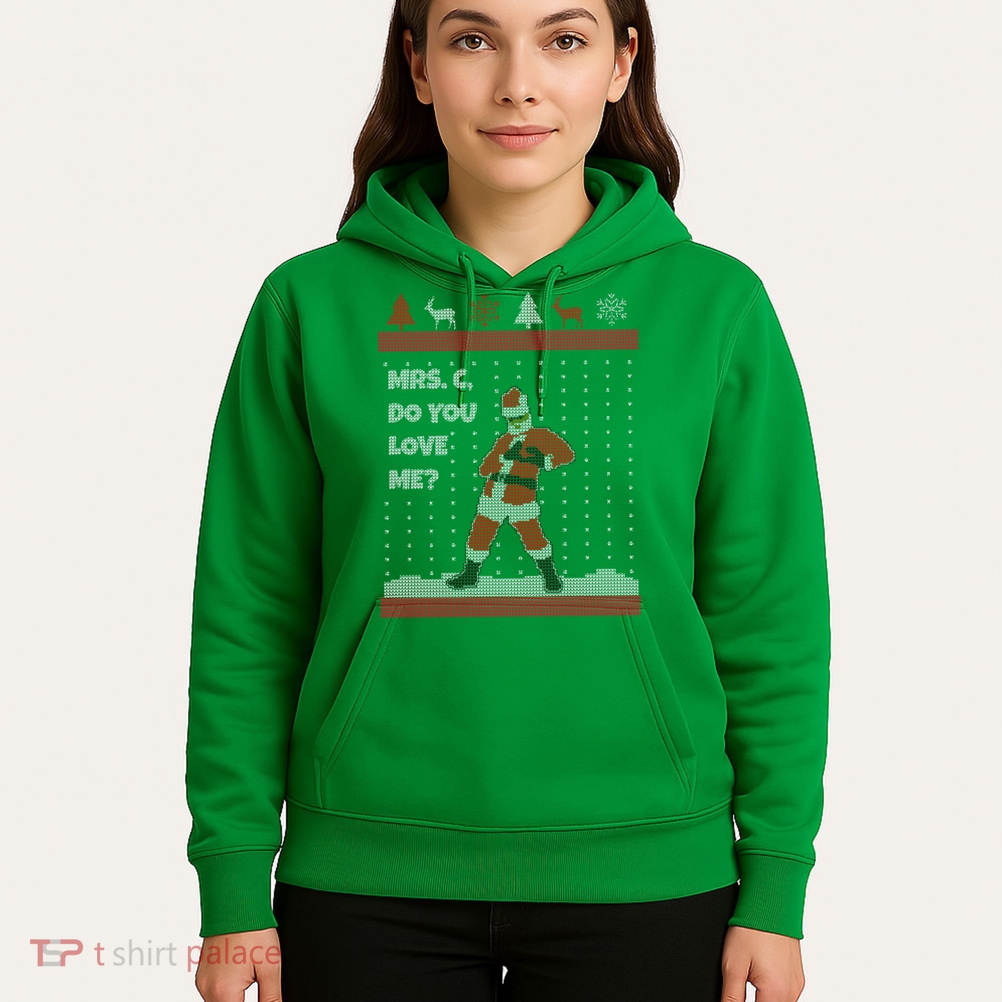 Mrs. C Do You Love Me Ugly Christmas Sweater Hoodie