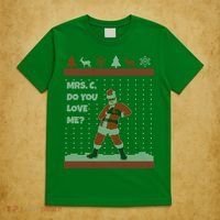 Mrs. C Do You Love Me Ugly Christmas Sweater T-Shirt thumb 5