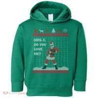 Mrs. C Do You Love Me Ugly Christmas Sweater Toddler Hoodie thumb 0