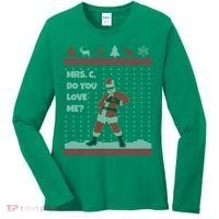 Mrs. C Do You Love Me Ugly Christmas Sweater Women's Long Sleeve Shirt thumb 0