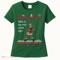 Mrs. C Do You Love Me Ugly Christmas Sweater Women's T-Shirt thumb 0