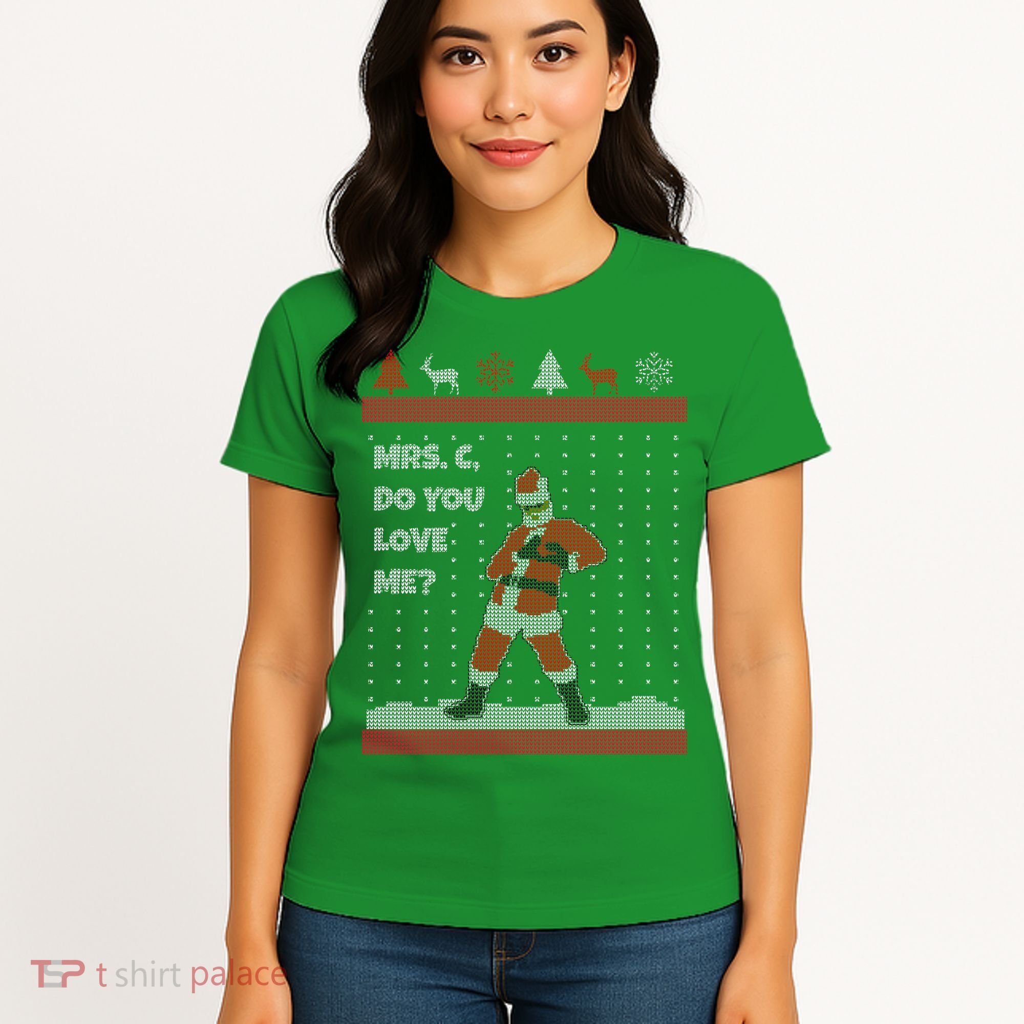 Mrs. C Do You Love Me Ugly Christmas Sweater Women's T-Shirt