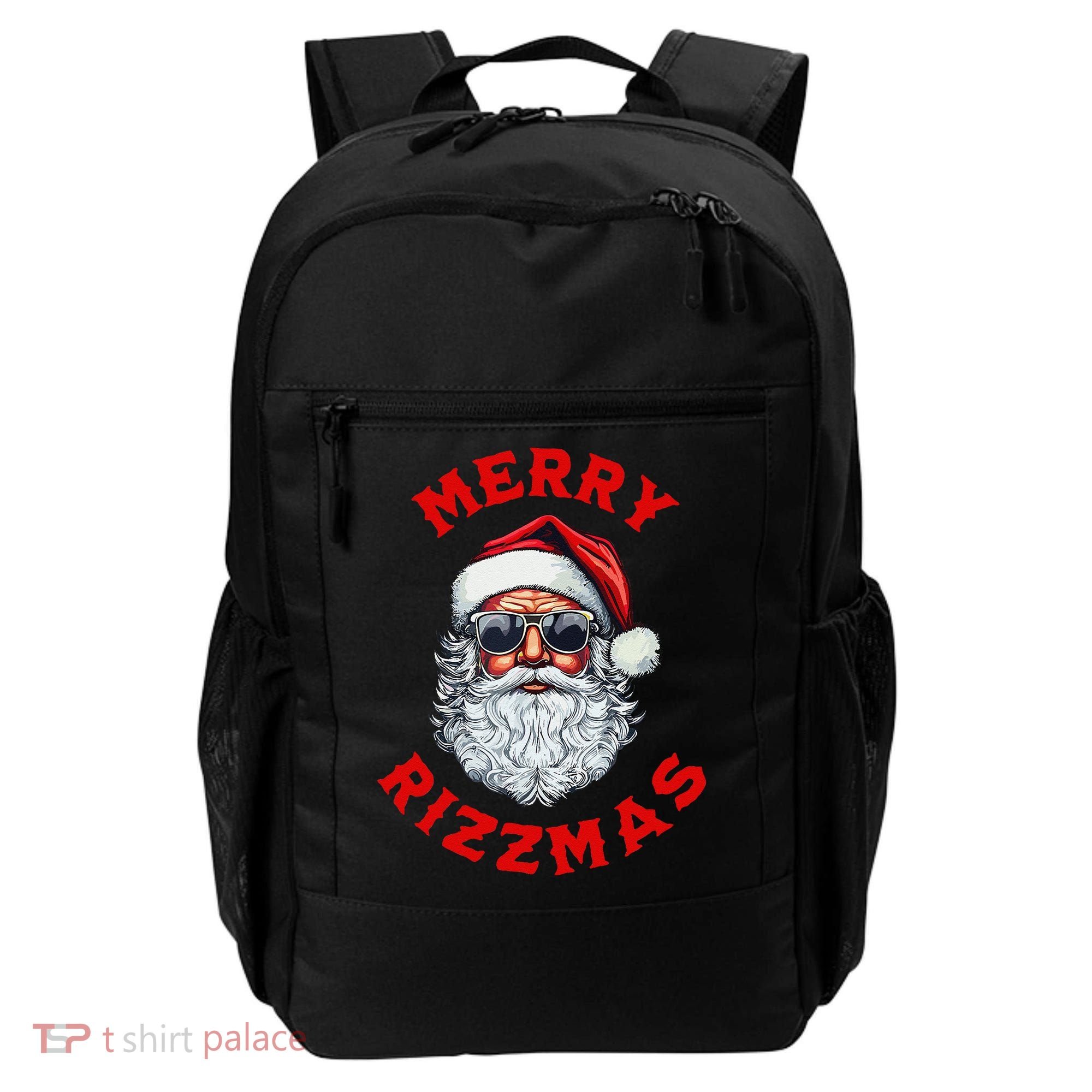 Merry Rizzmas Sigmas Gen Alpha Middle School Christmas Backpack