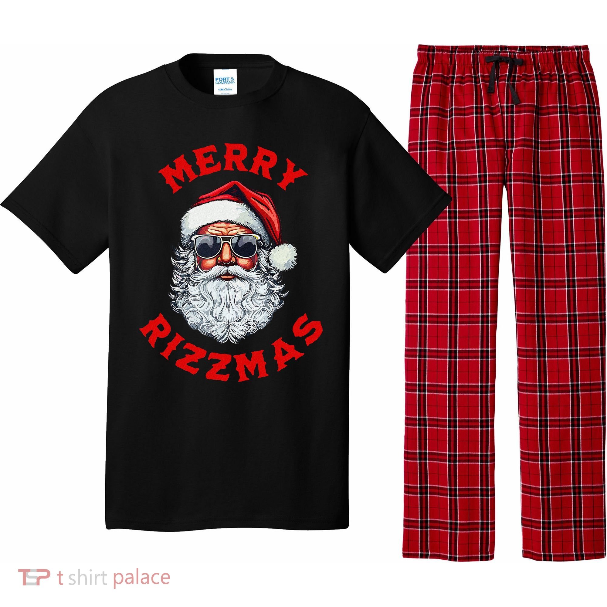 Merry Rizzmas Sigmas Gen Alpha Middle School Christmas Pajama Set