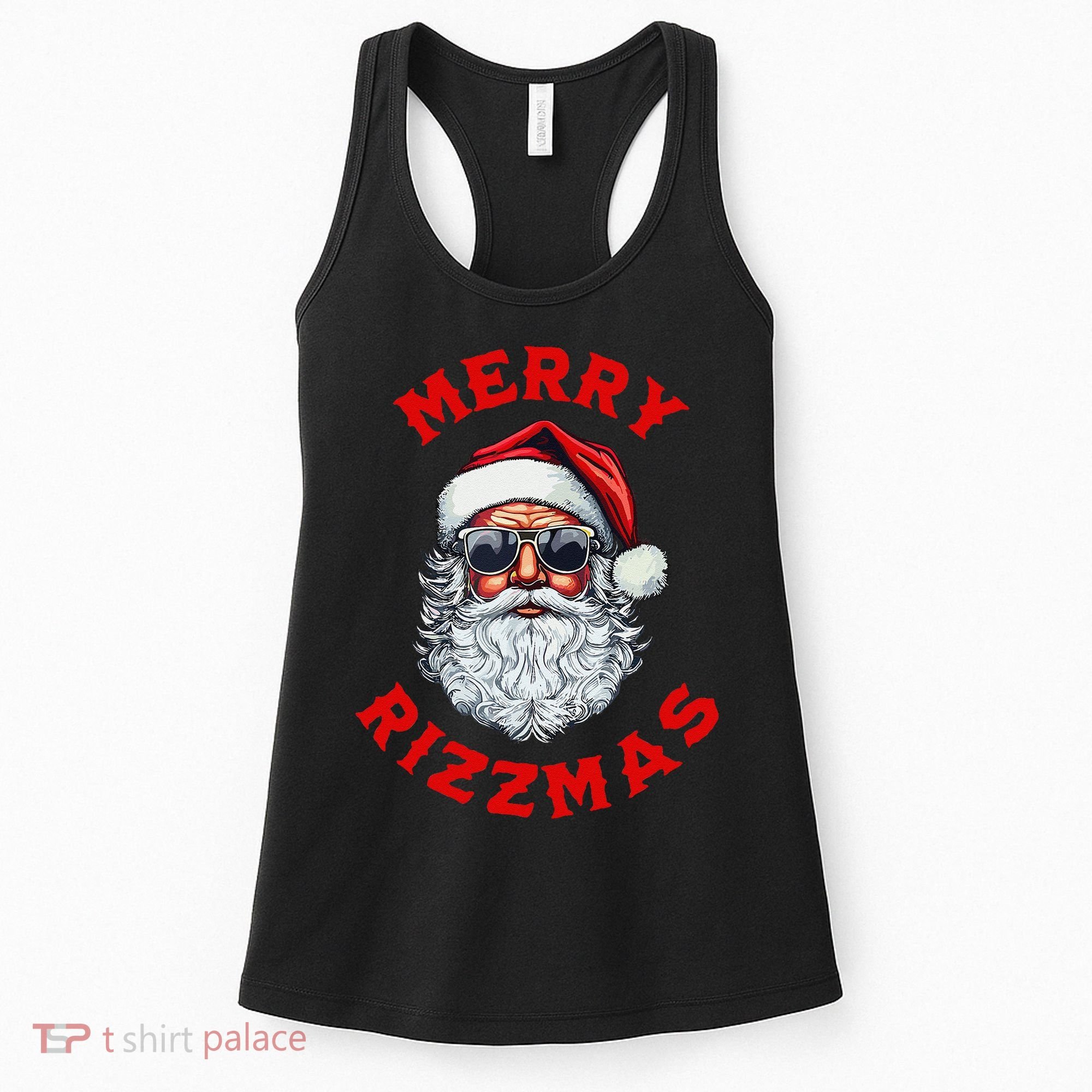Merry Rizzmas Sigmas Gen Alpha Middle School Christmas Women's Tank Top