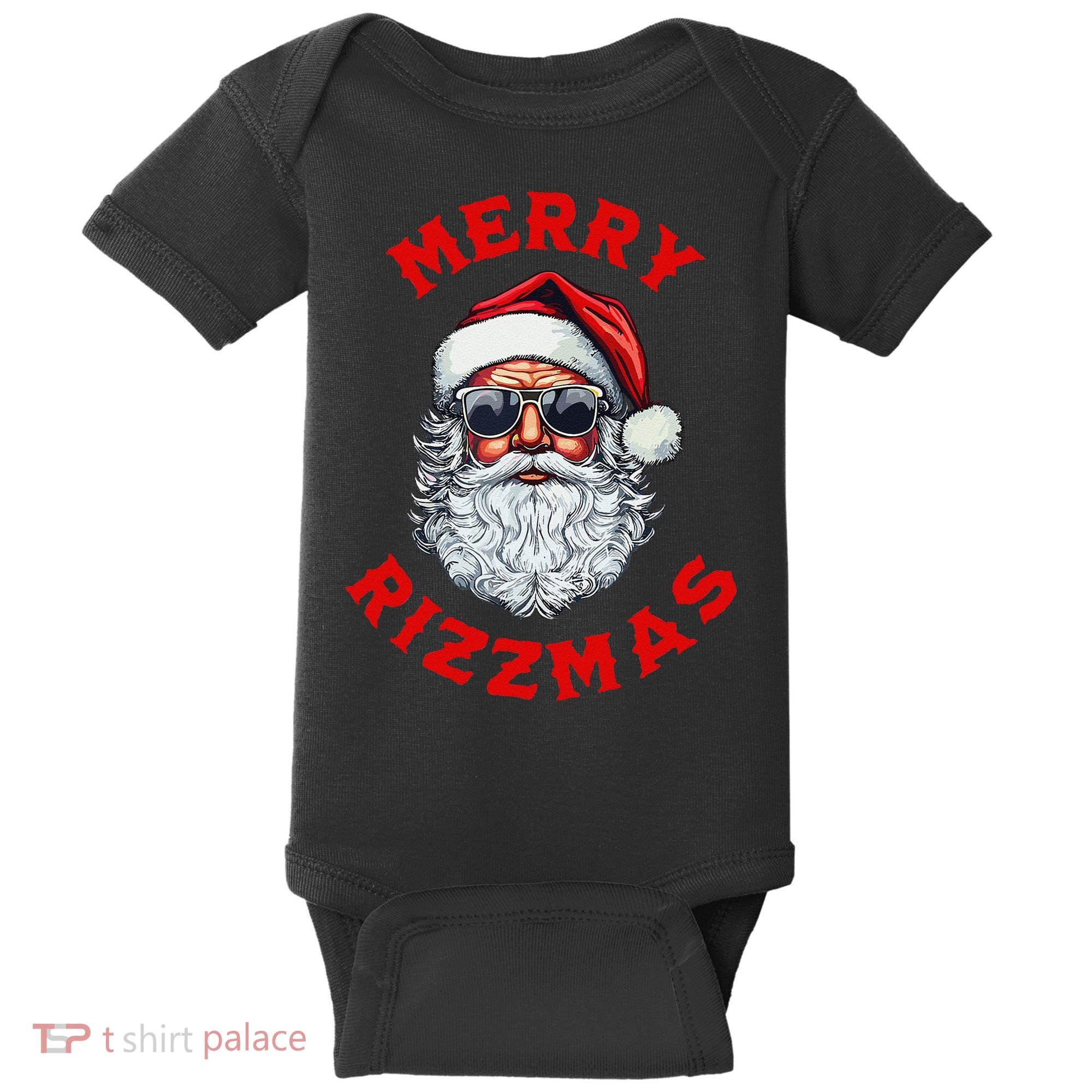 Merry Rizzmas Sigmas Gen Alpha Middle School Christmas Baby Bodysuit