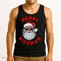 Merry Rizzmas Sigmas Gen Alpha Middle School Christmas Tank Top thumb 3