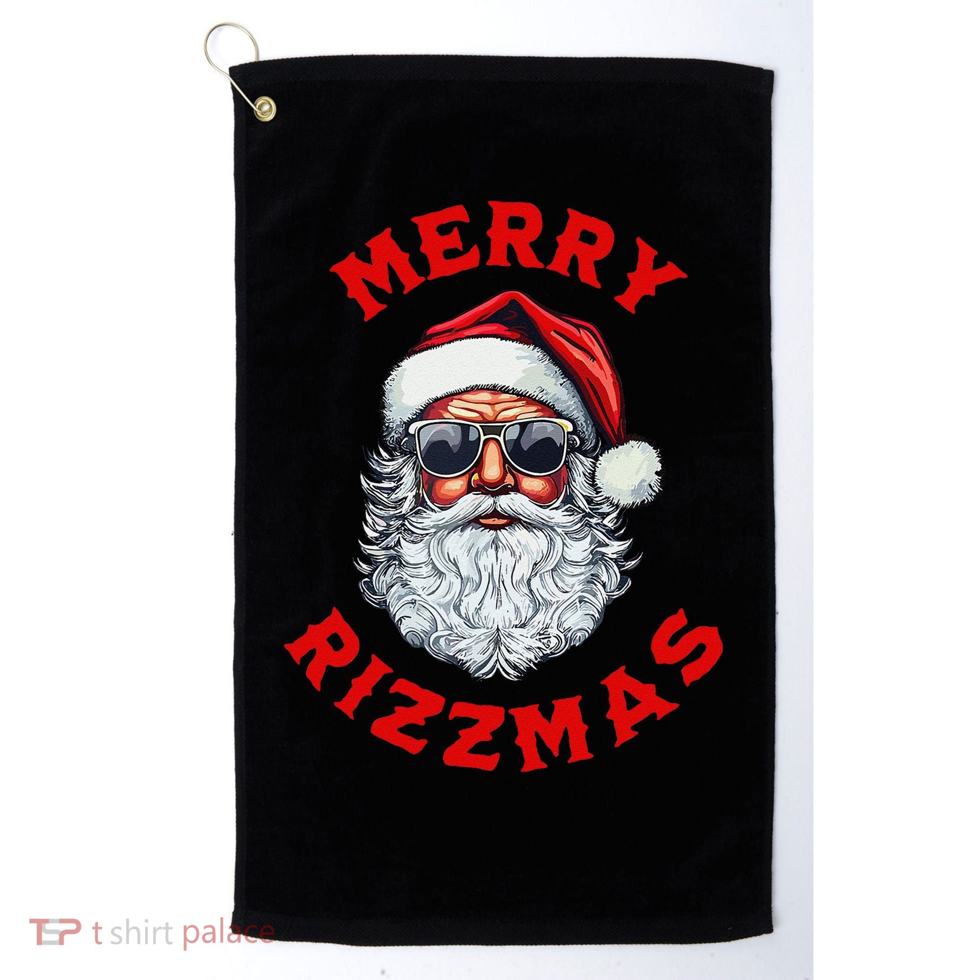 Merry Rizzmas Sigmas Gen Alpha Middle School Christmas Golf Towel