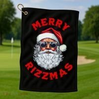 Merry Rizzmas Sigmas Gen Alpha Middle School Christmas Golf Towel thumb 1