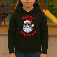 Merry Rizzmas Sigmas Gen Alpha Middle School Christmas Kids Hoodie thumb 3